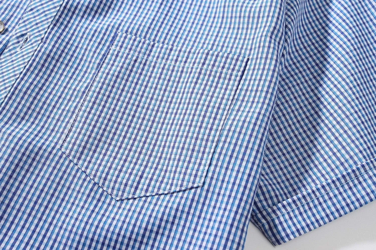 SSLR Mens Short Sleeve Button Down Shirts Casual Striped Plaid Shirts Dress Shirts for Men