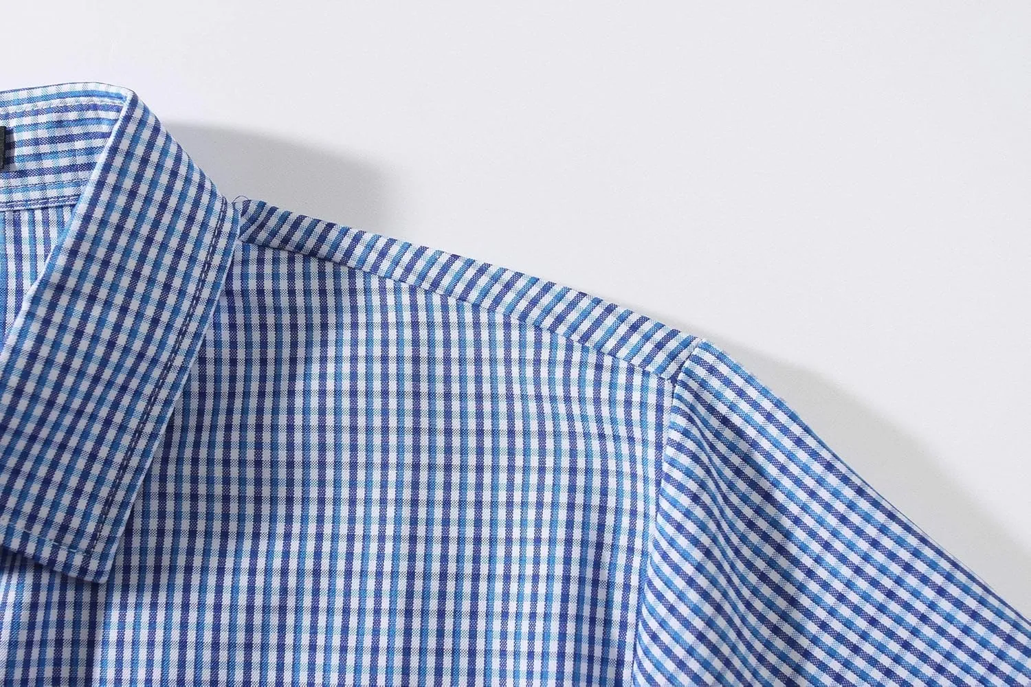 SSLR Mens Short Sleeve Button Down Shirts Casual Striped Plaid Shirts Dress Shirts for Men
