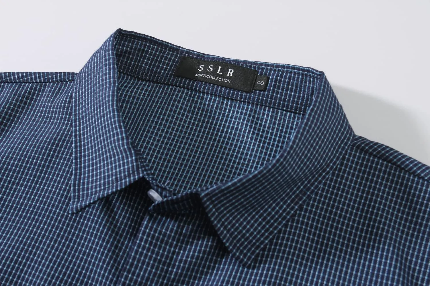 SSLR Mens Short Sleeve Button Down Shirts Casual Striped Plaid Shirts Dress Shirts for Men
