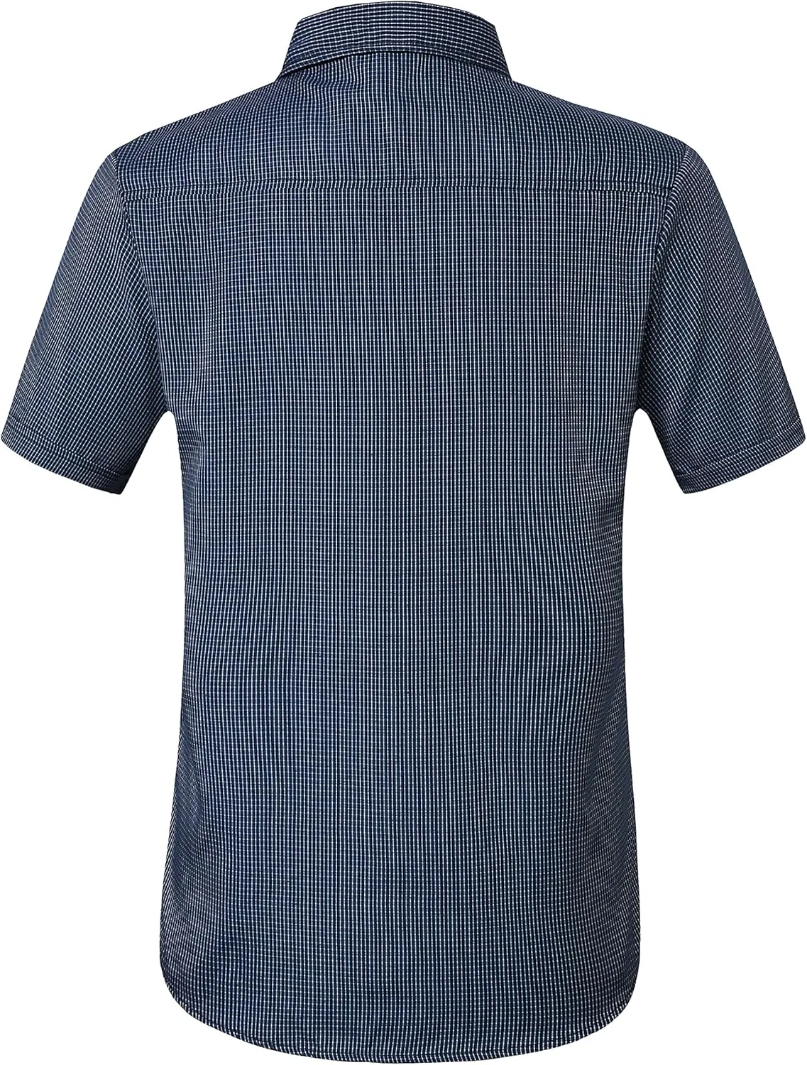 SSLR Mens Short Sleeve Button Down Shirts Casual Striped Plaid Shirts Dress Shirts for Men