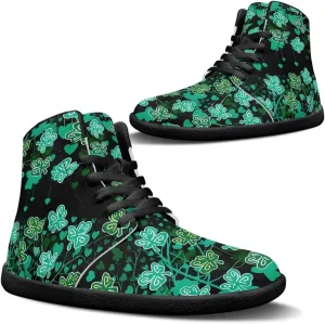 St. Patrick's Day Design Mens High Top Sneakers Women Barefoot Shoes Minimalist Lace Up Zero Drop Sole Wide Tow Running Shoes
