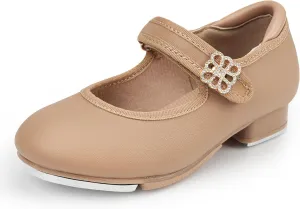 Stelle Girls Tap Shoes Boys Buckle PU Leather Dance Shoes(Toddler/Little Kid/Big Kid)