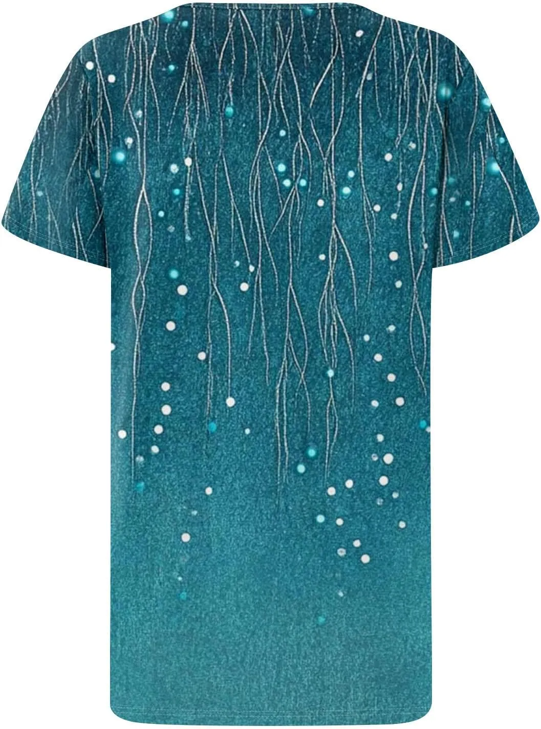 Summer Tops for Women 2025 Trendy V Neck Short Sleeve Pleated Front Shirts Dressy Casual Blouses Loose Fit Tunics