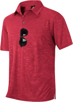 SWISSWELL Men's Polo Shirts Short Sleeve Performance Cationic Golf Shirts Collared Athletic Shirts
