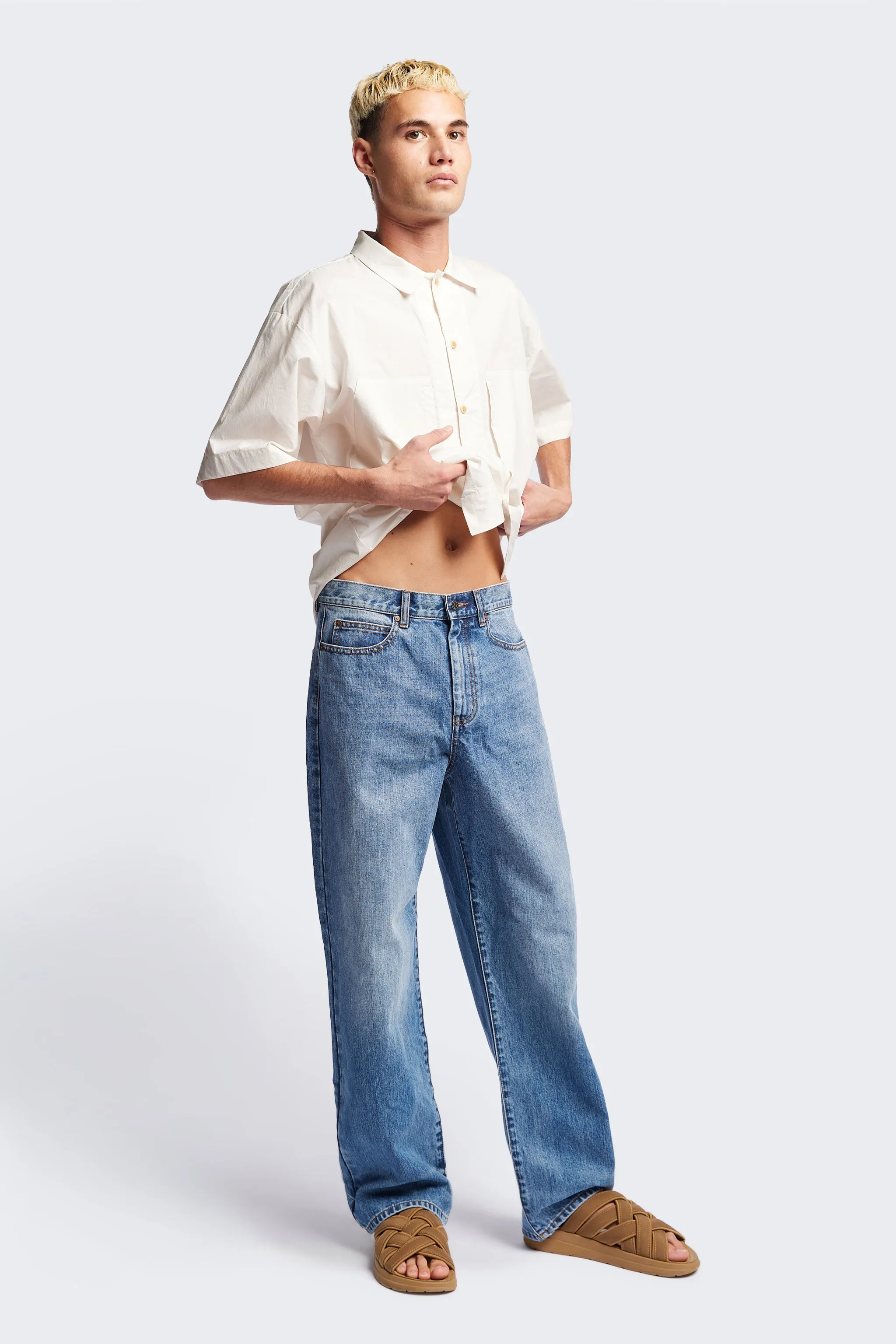 Sworn Denim Jean Mid Blue Fade