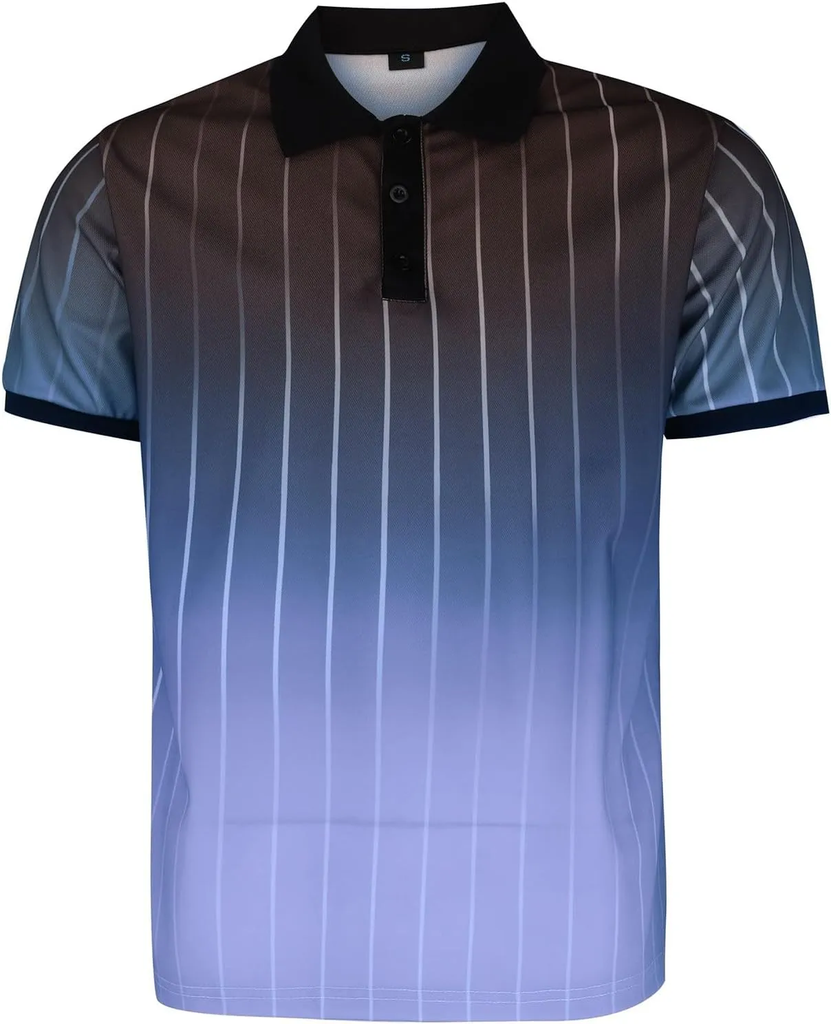 T Shirts for Man Lapel Thousands of Bird Grid Pockets Casual Top T Shirt Mens Golf Shirts Casual Classic Lightweight