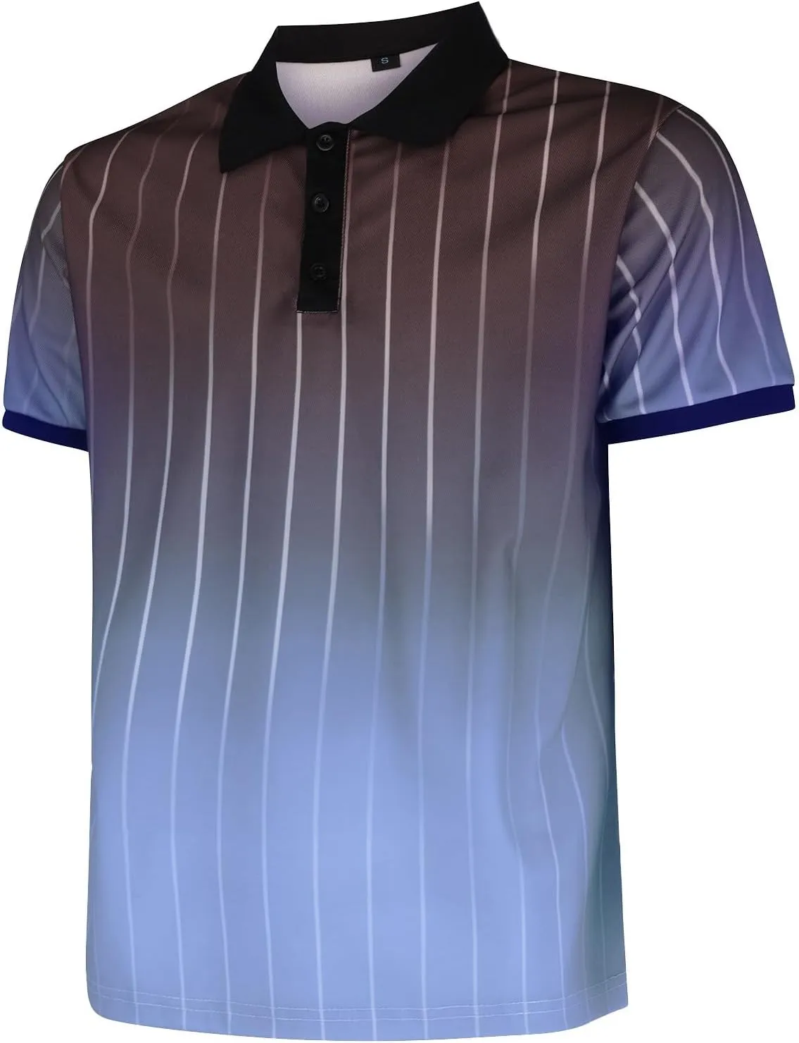 T Shirts for Man Lapel Thousands of Bird Grid Pockets Casual Top T Shirt Mens Golf Shirts Casual Classic Lightweight