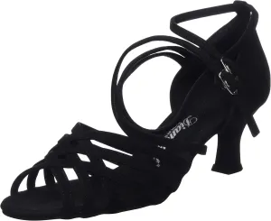 TANZSCHUHMANUFAKTUR Women's Standard & Latin Dance Shoe, Black, 7