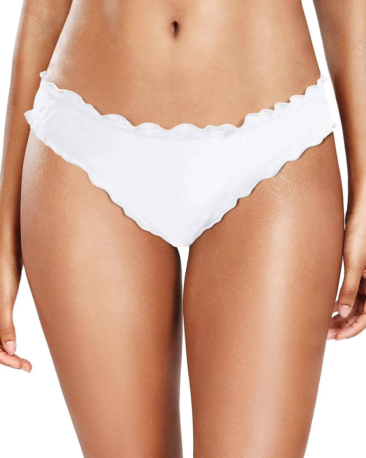 Tempt Me Women Twist Bikini Bottom Moderate High Cut Bathing Suit Bottoms Ruched Swimsuit Bottom