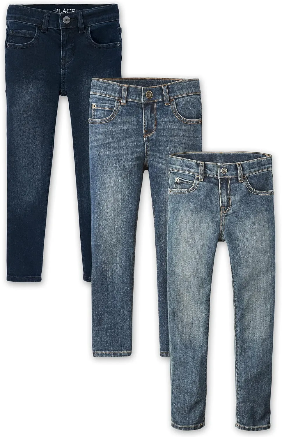 The Children's Place Boys' Multipack Basic Stretch Skinny Jeans