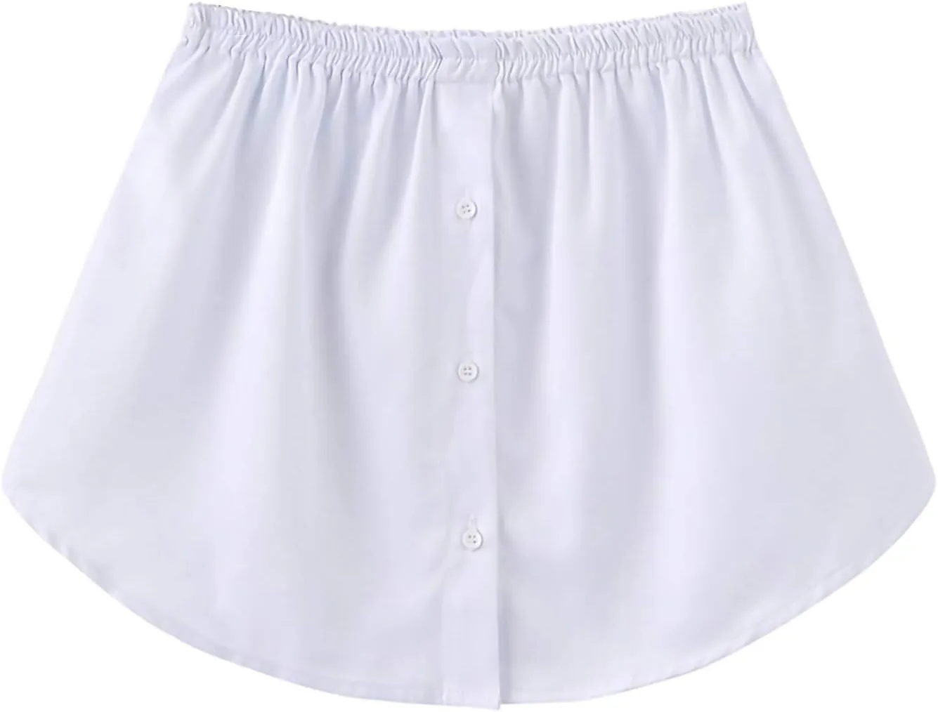 Tiered Size Women's Slip Half Skirt Layered Sheer Stripe Printing Extender Plus Skirt Skirt Plaid (White, XL)