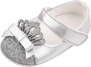 Toddler Girl Dress Shoes Princess Walking Leather Soft Shoe Shoe Toddler First Kids Crown Girls 18 Month Boy