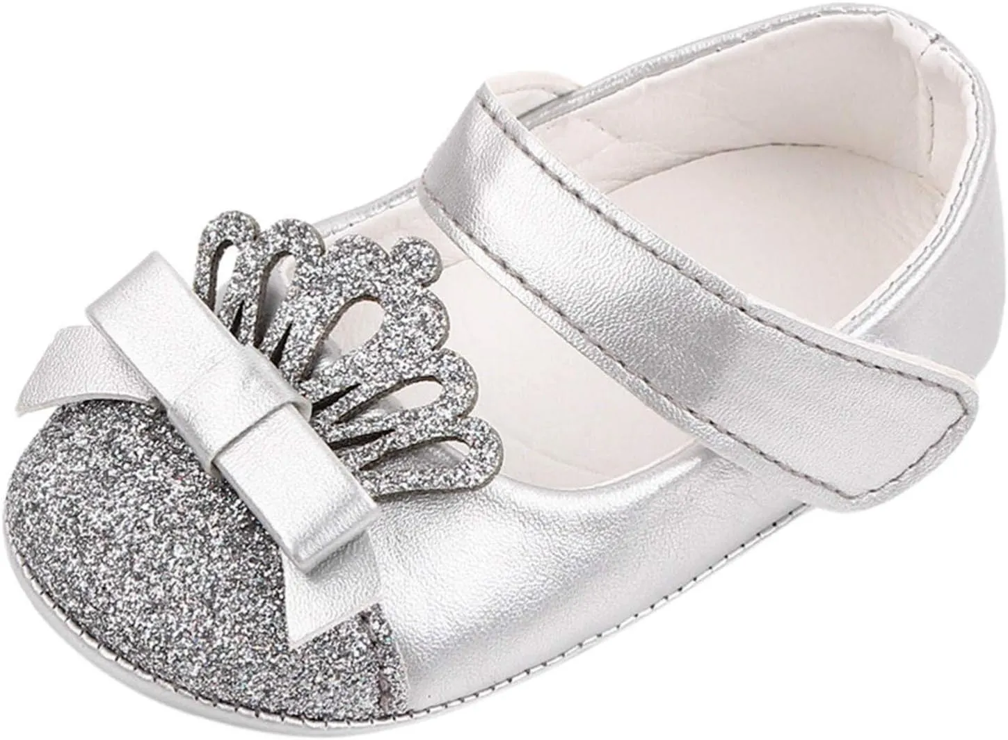 Toddler Girl Dress Shoes Princess Walking Leather Soft Shoe Shoe Toddler First Kids Crown Girls 18 Month Boy