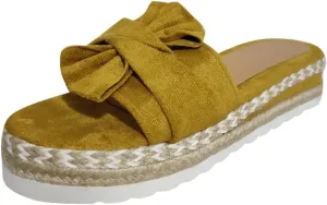 Toe Bow Weave Summer Breathable Open Sandals Flat Slip On Shoes Women's Beach Women's Slider Strap Sandals