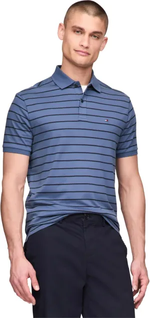 Tommy Hilfiger Men's Short Sleeve Casual Polo Shirts in Regular Fit with Liquid Cotton
