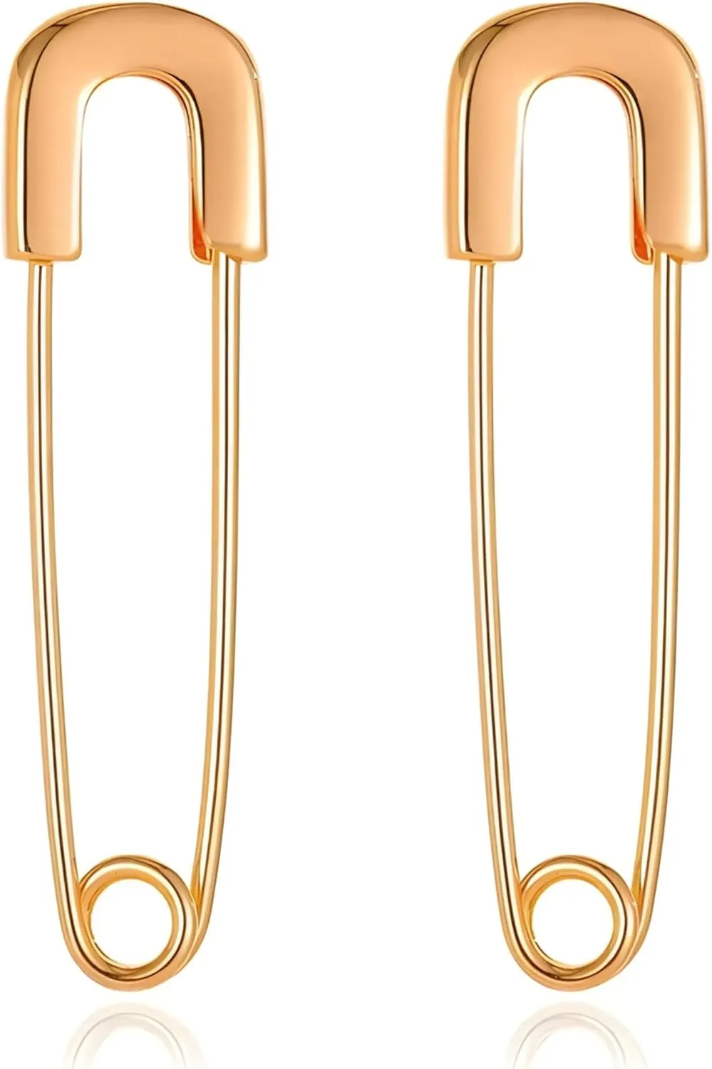 U-shaped Earrings Paper Clip Pin metal Silver Color Earrings Jewelry Minimalist Jewelry Safety