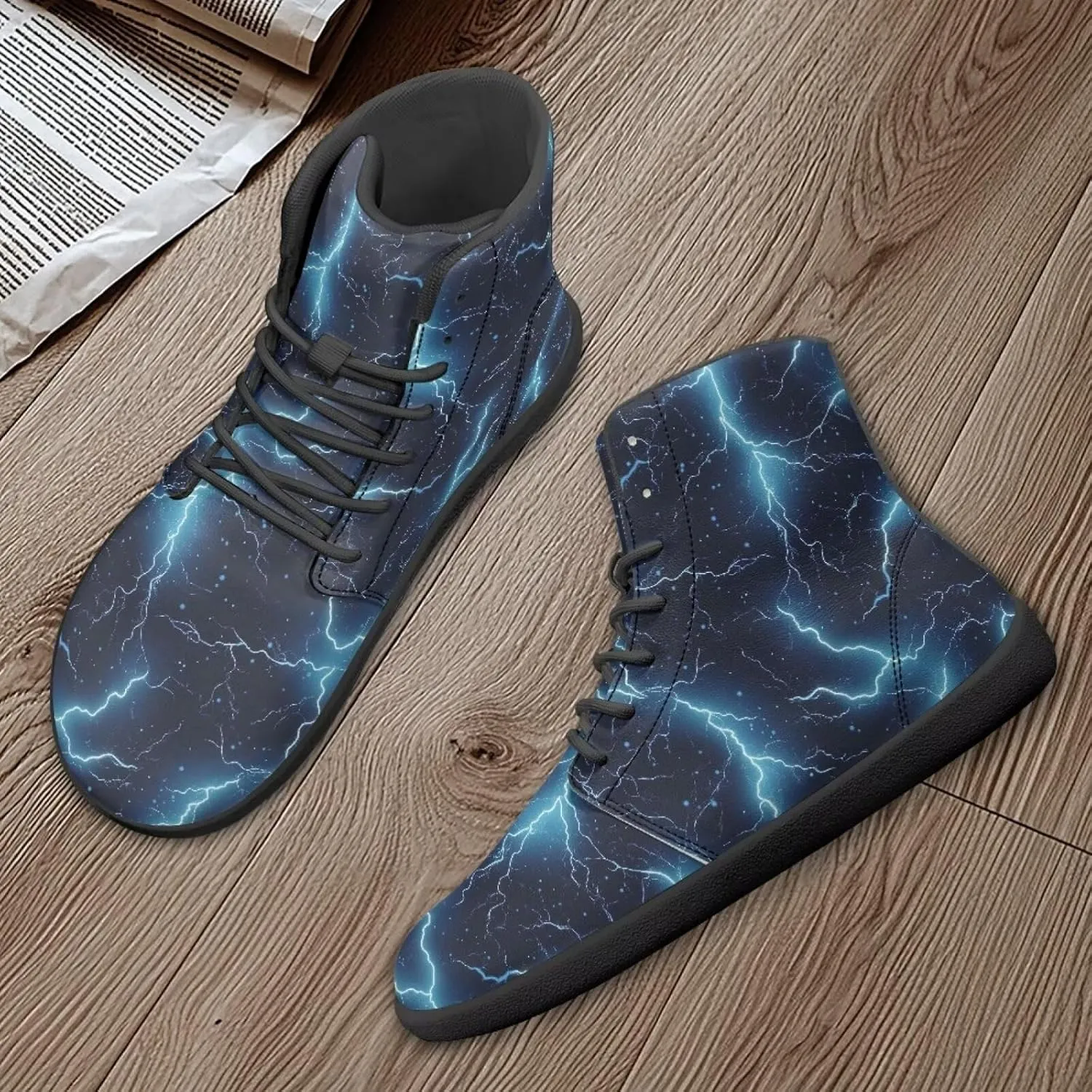 Unisex Womens Mens High Top Business Shoes Lace Up Running Athletic Sneakers Casual Walking Shoe