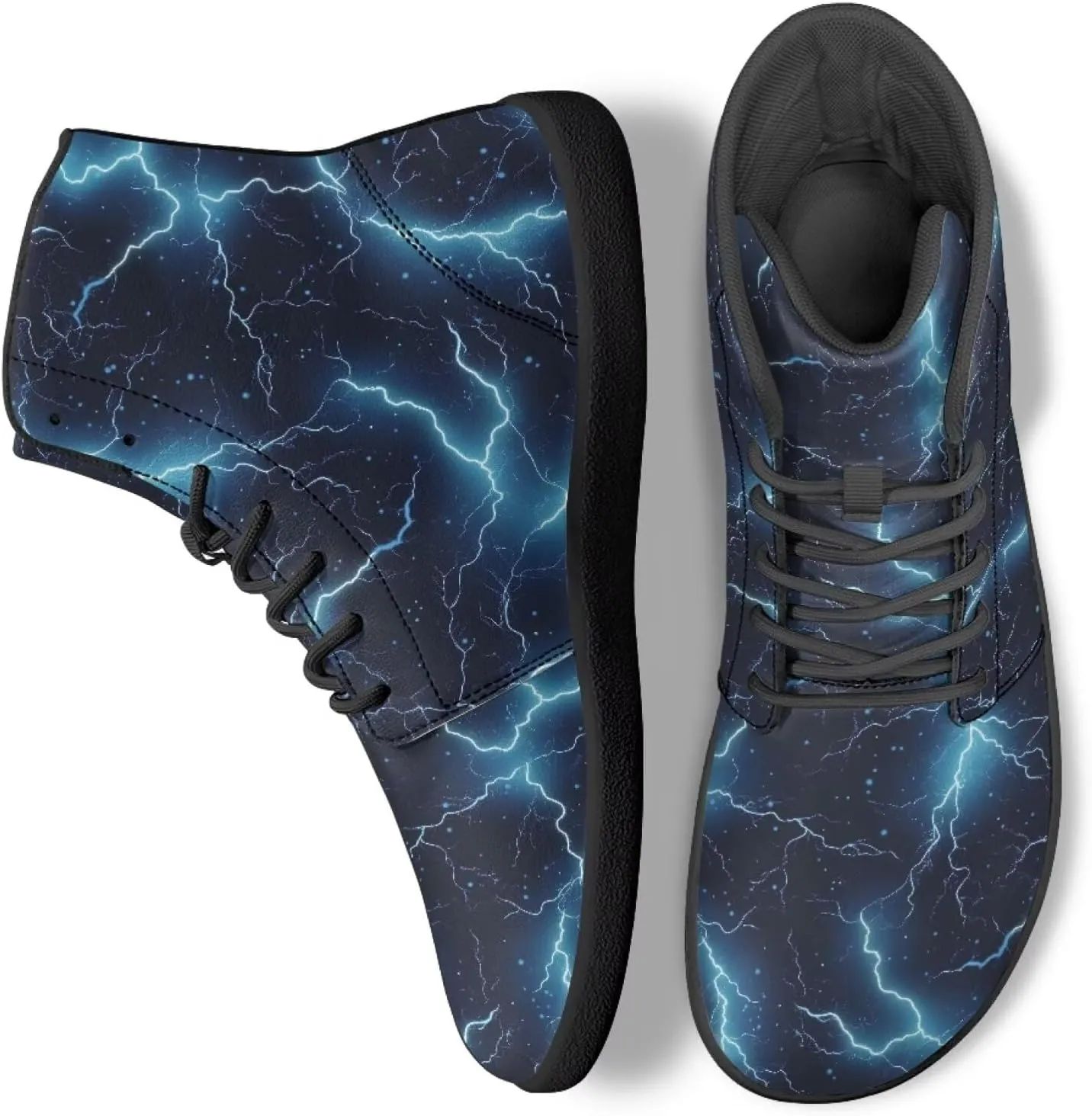 Unisex Womens Mens High Top Business Shoes Lace Up Running Athletic Sneakers Casual Walking Shoe