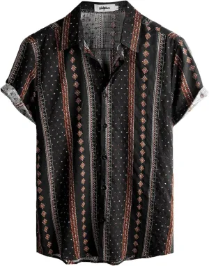 VATPAVE Mens Casual Hawaiian Floral Shirts Short Sleeve Button Down Tropical Shirts Beach Summer Shirts
