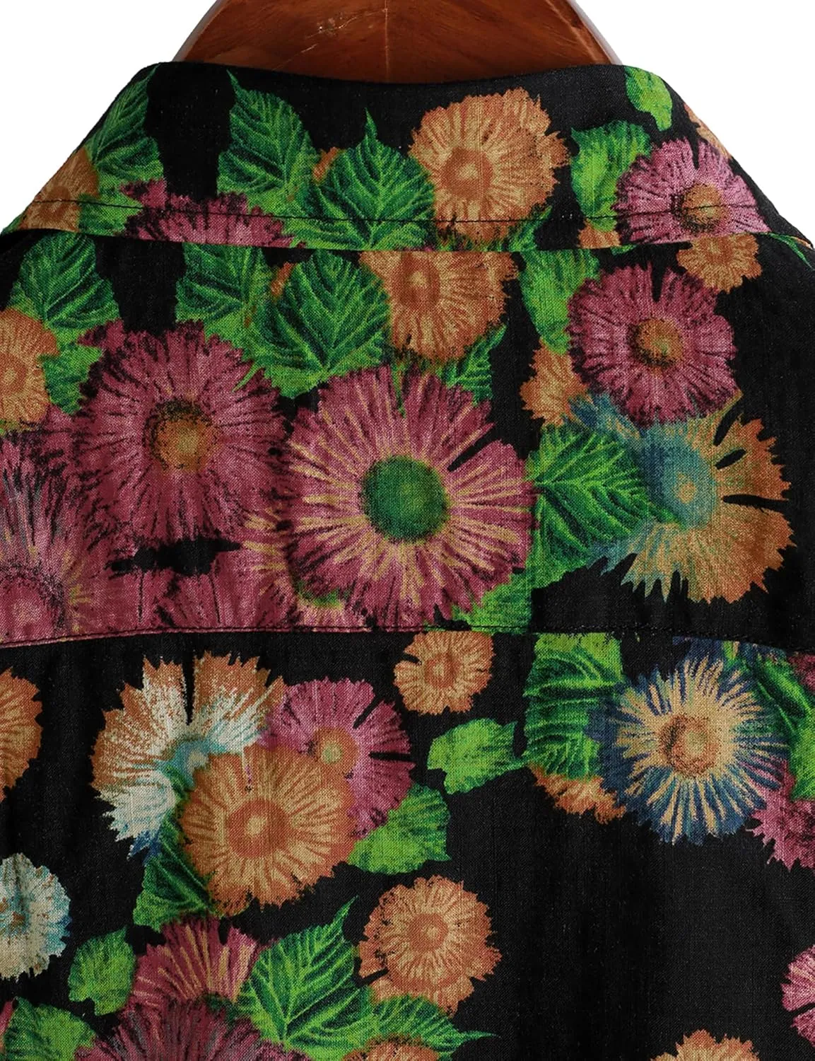 VATPAVE Mens Casual Hawaiian Floral Shirts Short Sleeve Button Down Tropical Shirts Beach Summer Shirts