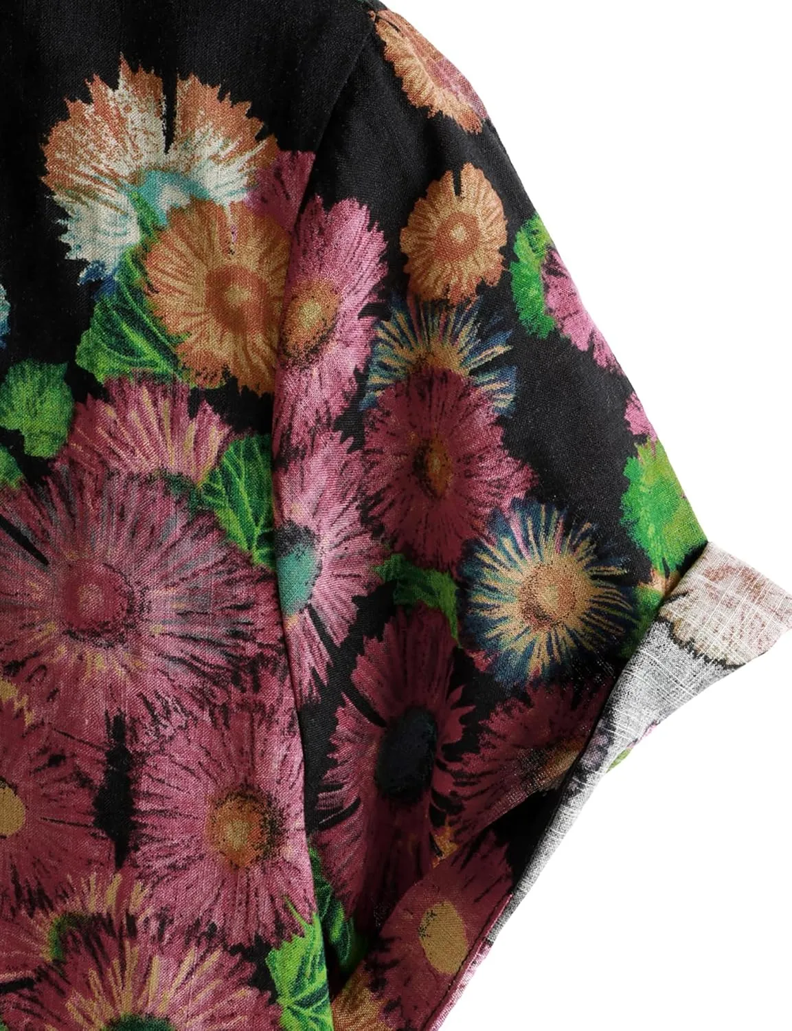 VATPAVE Mens Casual Hawaiian Floral Shirts Short Sleeve Button Down Tropical Shirts Beach Summer Shirts