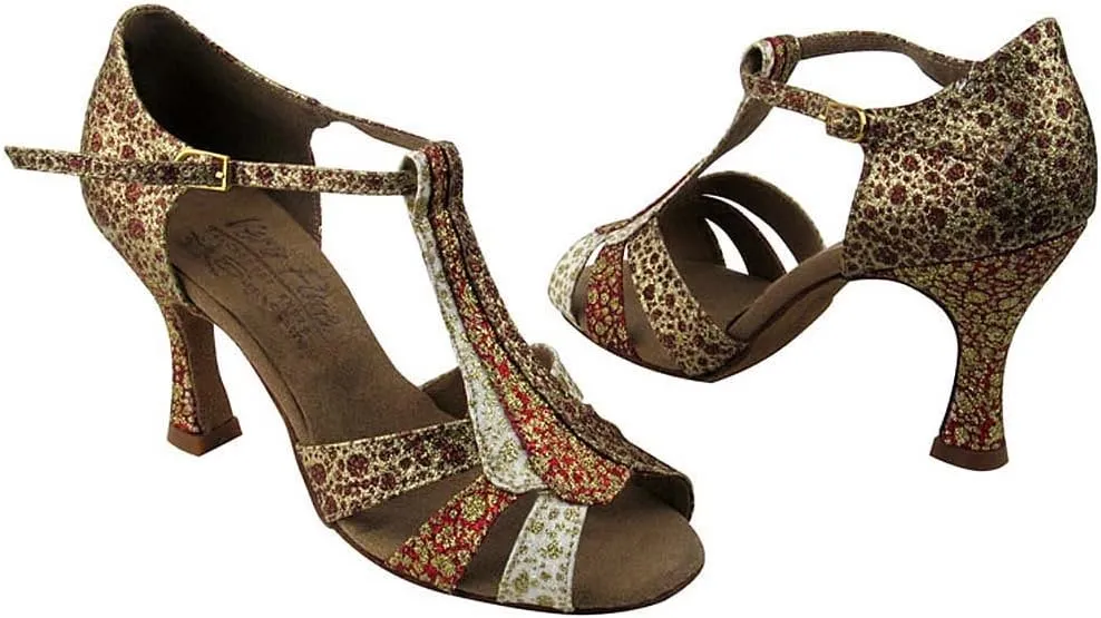 Very Fine Women's Ballroom Dance Shoes Tango Wedding Salsa Shoes S2806EB Comfortable Dance Shoes 3" [Bundle of 5]
