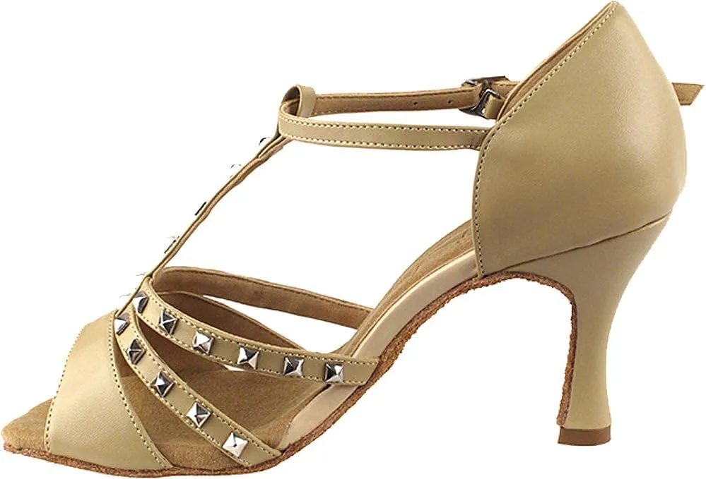 Very Fine Women's Ballroom Dance Shoes Tango Wedding Salsa Shoes Sera7012EB Comfortable Dance Shoes 3" [Bundle of 5]