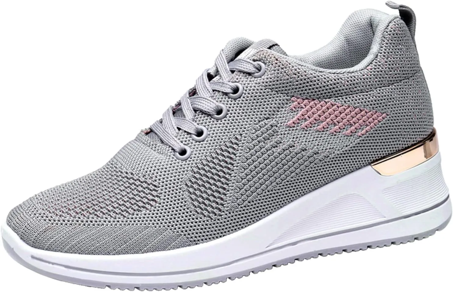 Walking Orthopedic Shoes Women Arch Support Lightweight Breathable Slip On Sneakers Breathable Shoes Women Wedge Leisure Outdoor Running Fitness Shoes Sport Mesh Women's Internationalist Women Sneaker