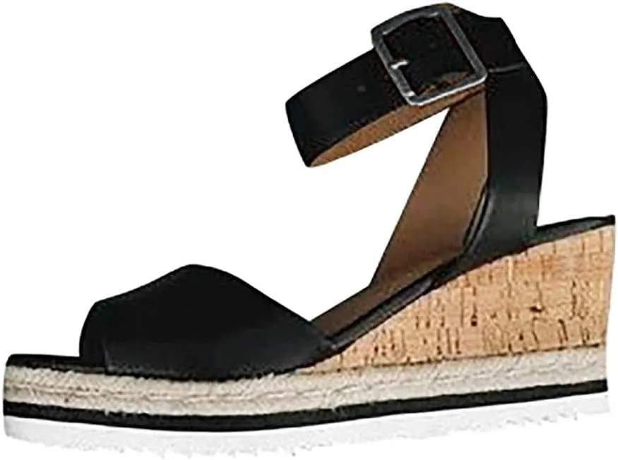 Wedge Sandals for Women 2024 Wedges Toe Platform Womens Sandals Ladies Roman Open Shoes Retro Fashion Women's sandals