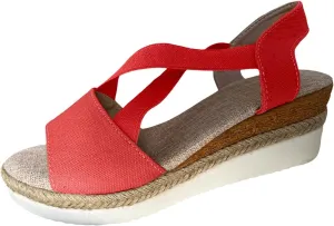 Wedge Sandals for Women, Espadrilles Women Open Toe Ankle Strap Heels Dressy Summer Platform Comfortable Slip on Walking Wedges 2025 Espadrille Casual Orthopedic Dress Shoes Buckle Beach