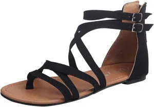 Wedges Sandals for Women Dressy 2025, Open Toe Cutout Zipper Chunky Heeled New Hollow Fish Mouth Slip on Summer Beach Boho Outdoor Shoes Comfy Orthotic Peep Comfortable Black Sandals
