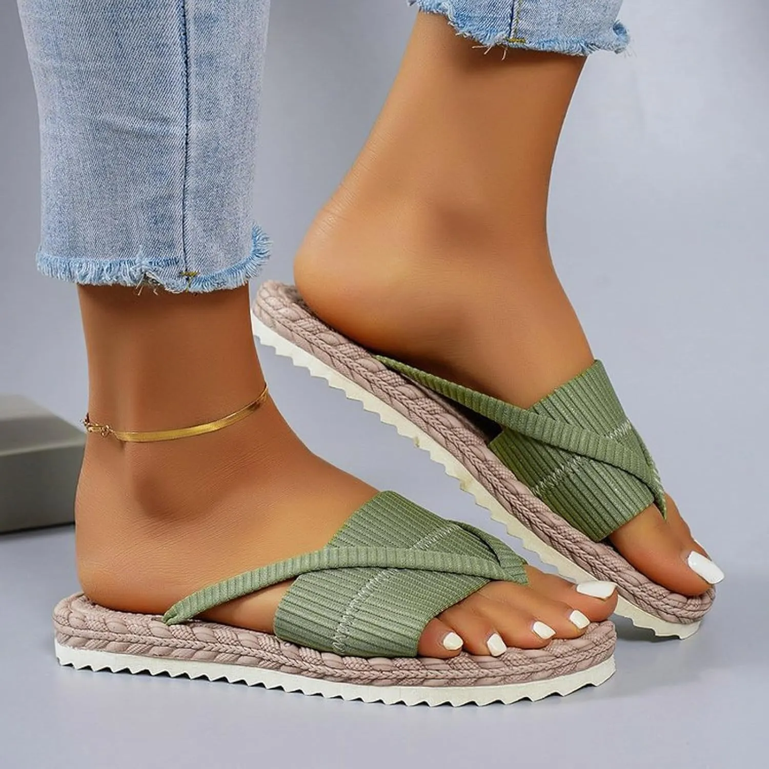 Wedges Shoes For Women Casual Sandals With Arch Support Comfortable Sandals Women Flip Flops Dressy Star