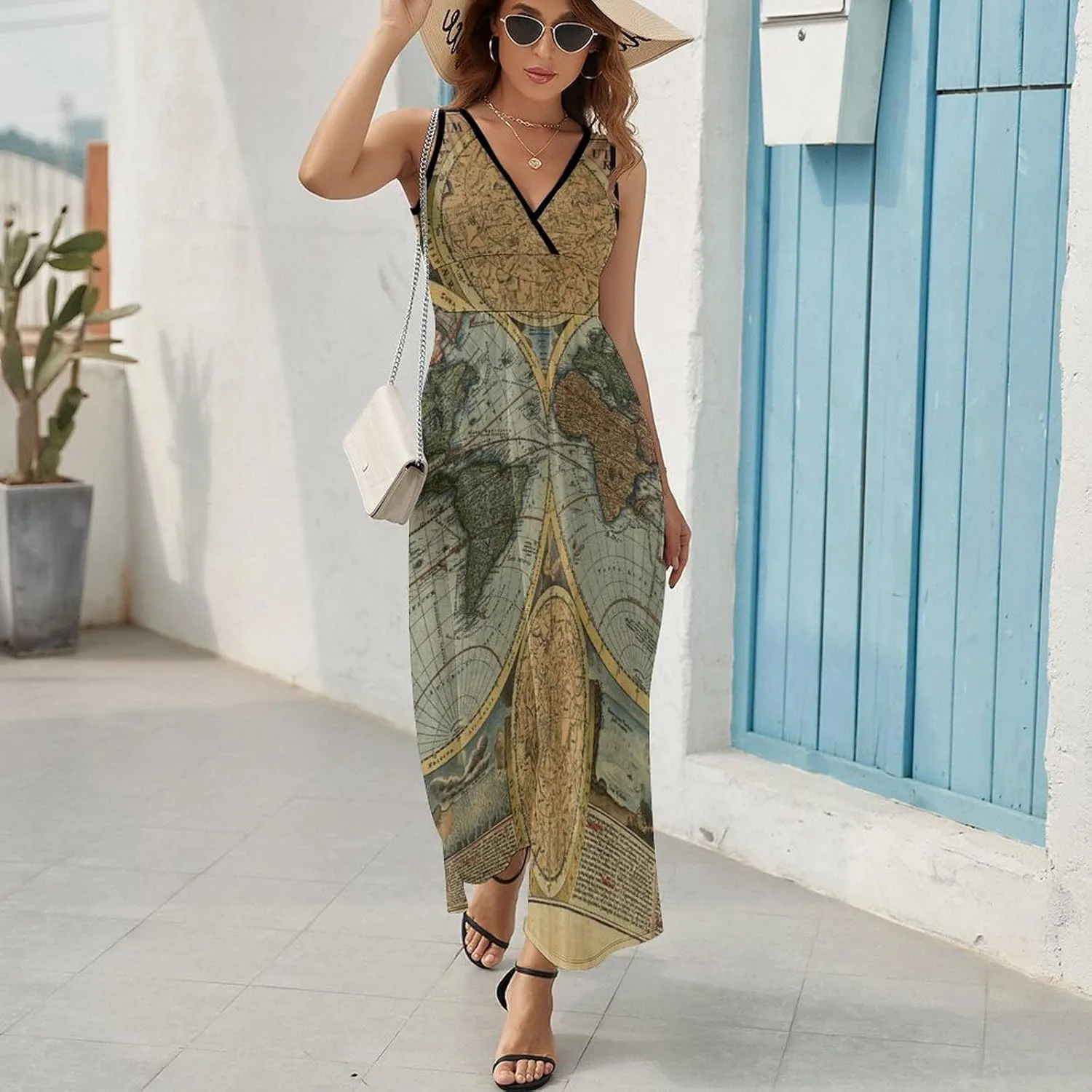 Women Casual Sleeveless Dress, Summer Sundresses Skirt with Pockets(S-2XL)