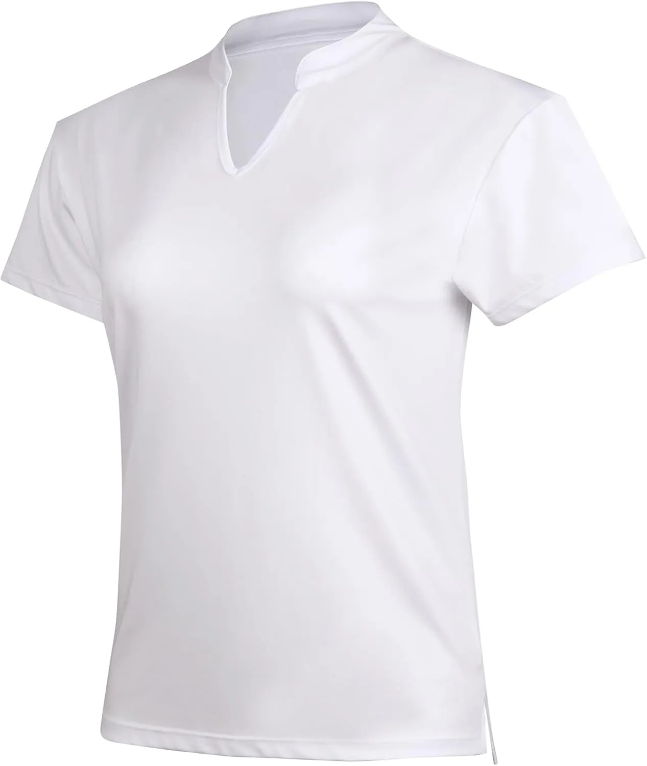 Women Golf Tennis Shirts,Athletic Women T-Shirts V-Neck Tops Short Sleeve Collarless Shirts