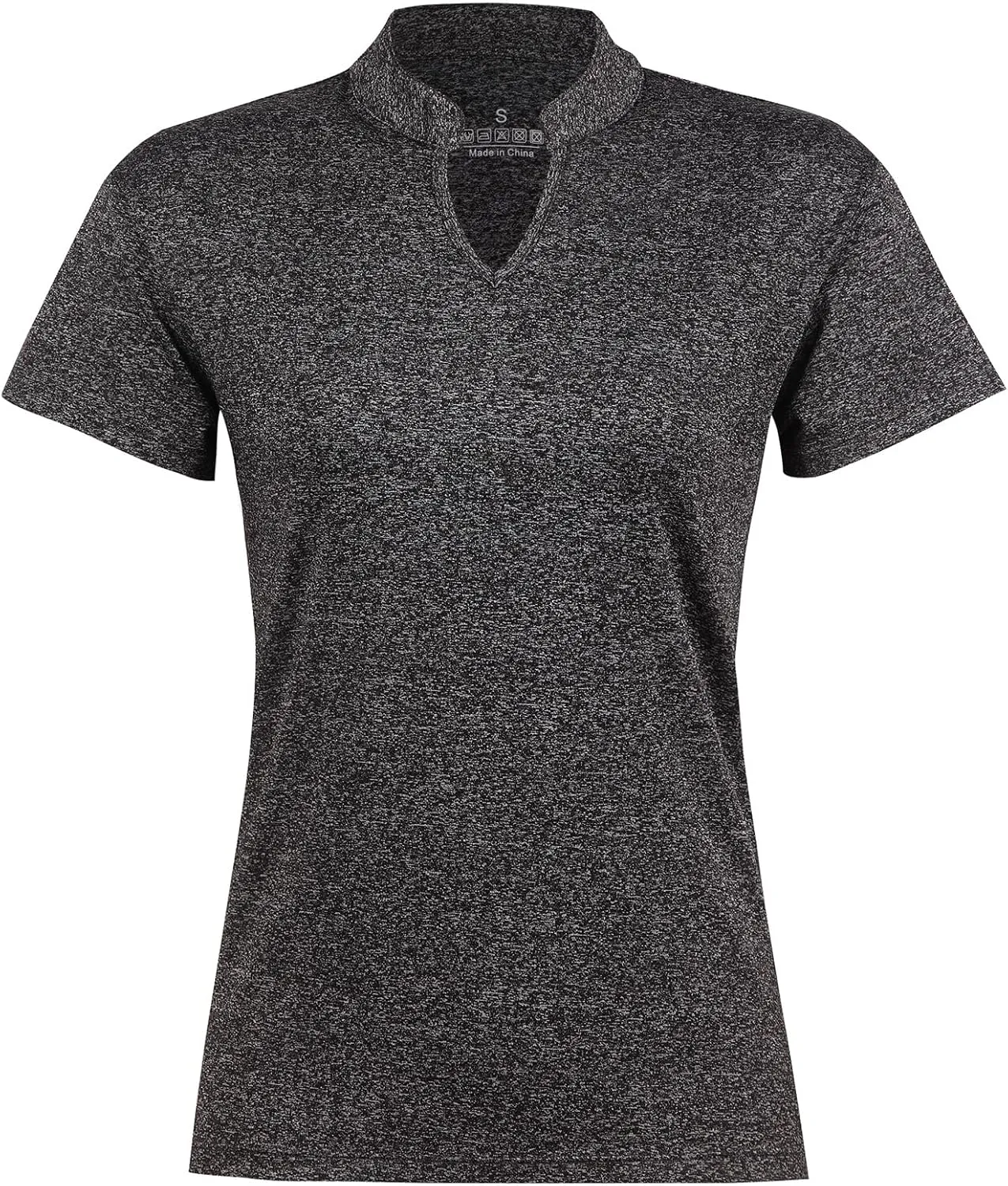 Women Golf Tennis Shirts,Athletic Women T-Shirts V-Neck Tops Short Sleeve Collarless Shirts