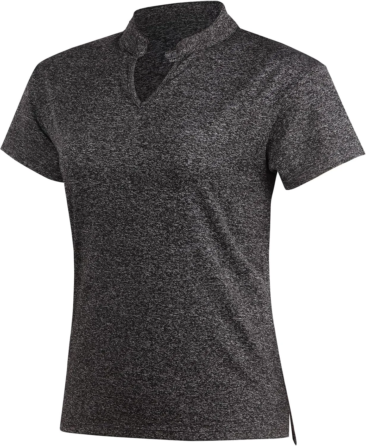 Women Golf Tennis Shirts,Athletic Women T-Shirts V-Neck Tops Short Sleeve Collarless Shirts
