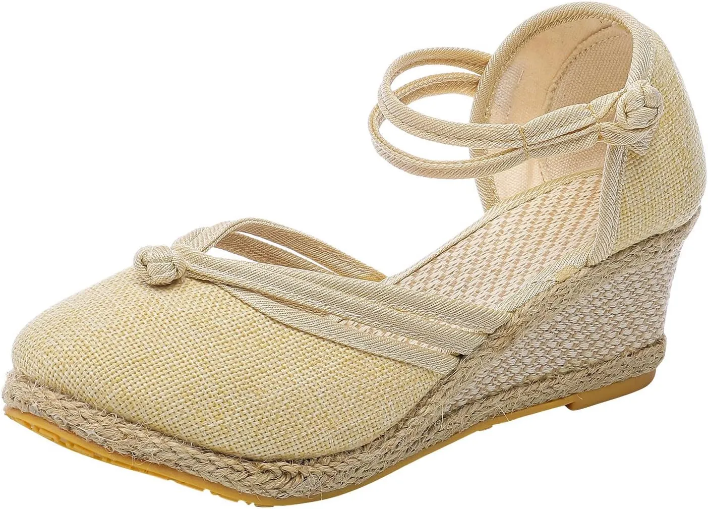 Women Shoes Sandals Platform Wedge Fashion Versatile Braided Breathable Wedge Sandals for Women Shoes