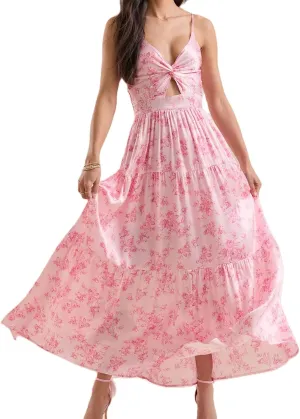 Women Y2k Boho Maxi Floral Print Dress Spaghetti Strap Front Tie Up Dresses Flowy Cami Beach Vacation Sundress
