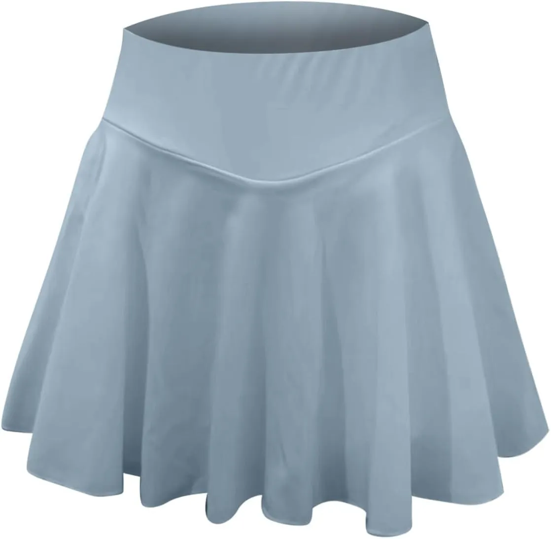 Womens Athletic Tennis Skirt with Pockets Built in Shorts Casual High Waist Workout Skorts Comfy Pleated Ruffle Skirts