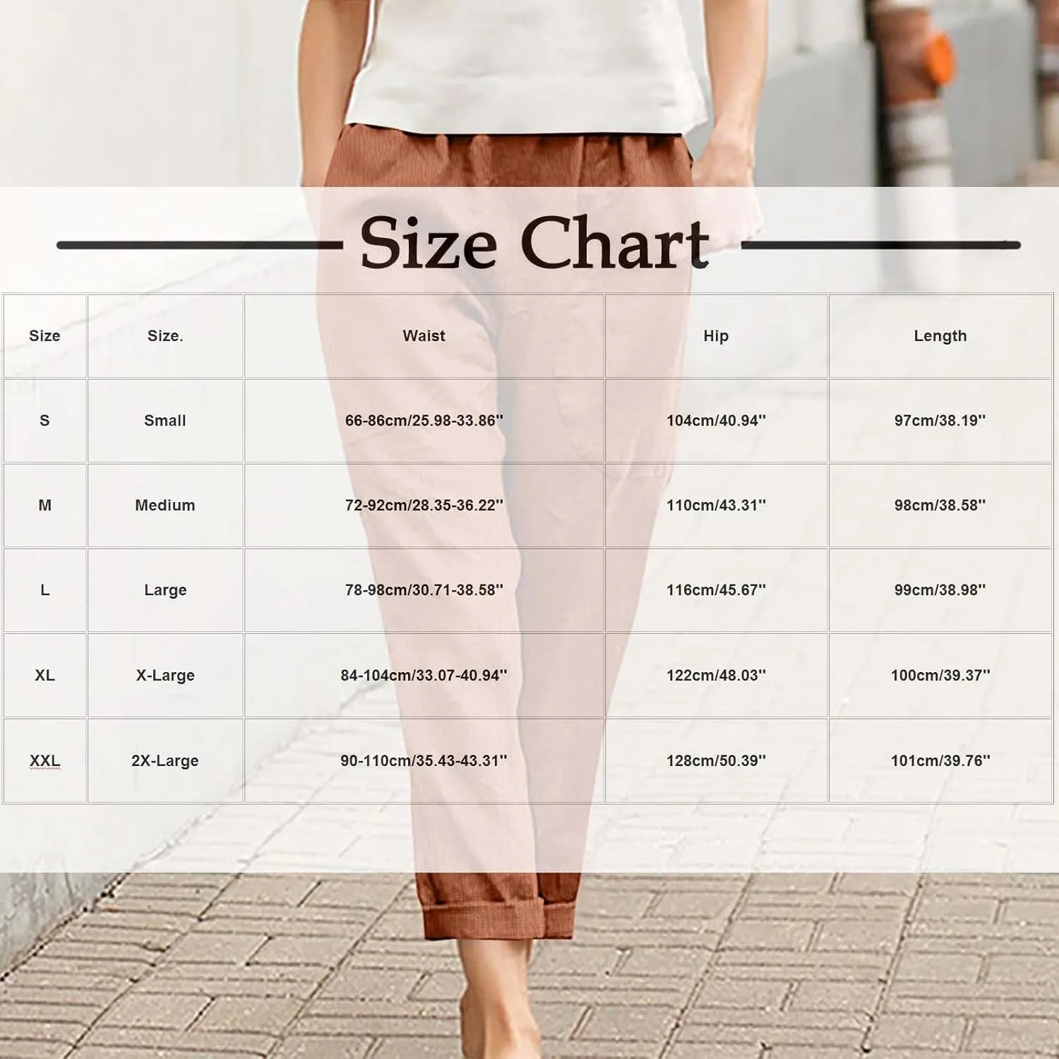 Women's Baggy Wide Leg Pants Summer Trendy Casual Clothes Loose Drawstring Elastic Waist Palazzo Pants with Pockets