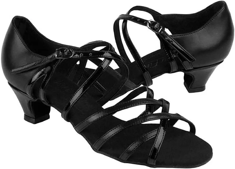 Women's Ballroom Dance Shoes Salsa Latin Practice Shoes S9261EB Comfortable-Very Fine 1.2" [Bundle of 5]