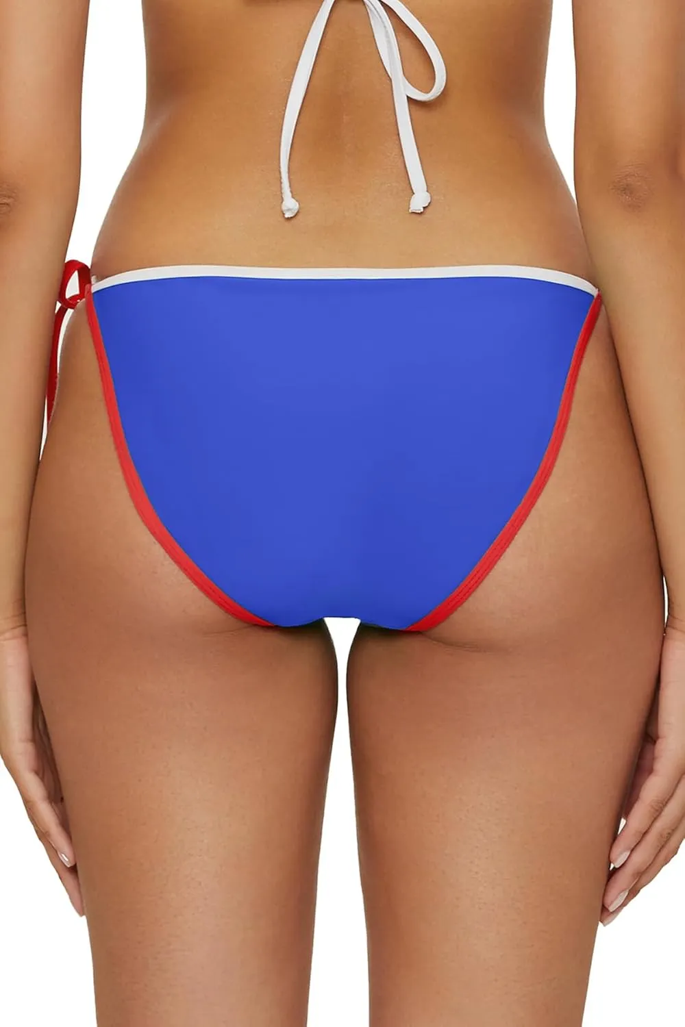 Women's Block Party Tie Side Bikini Bottom, Cheeky Coverage, Swimwear Separates
