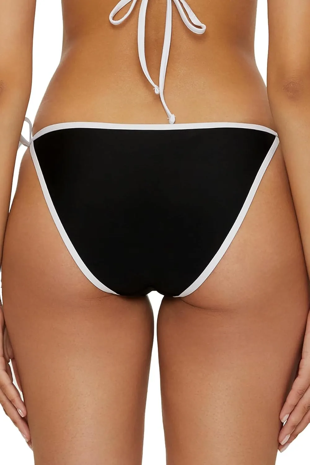 Women's Block Party Tie Side Bikini Bottom, Cheeky Coverage, Swimwear Separates