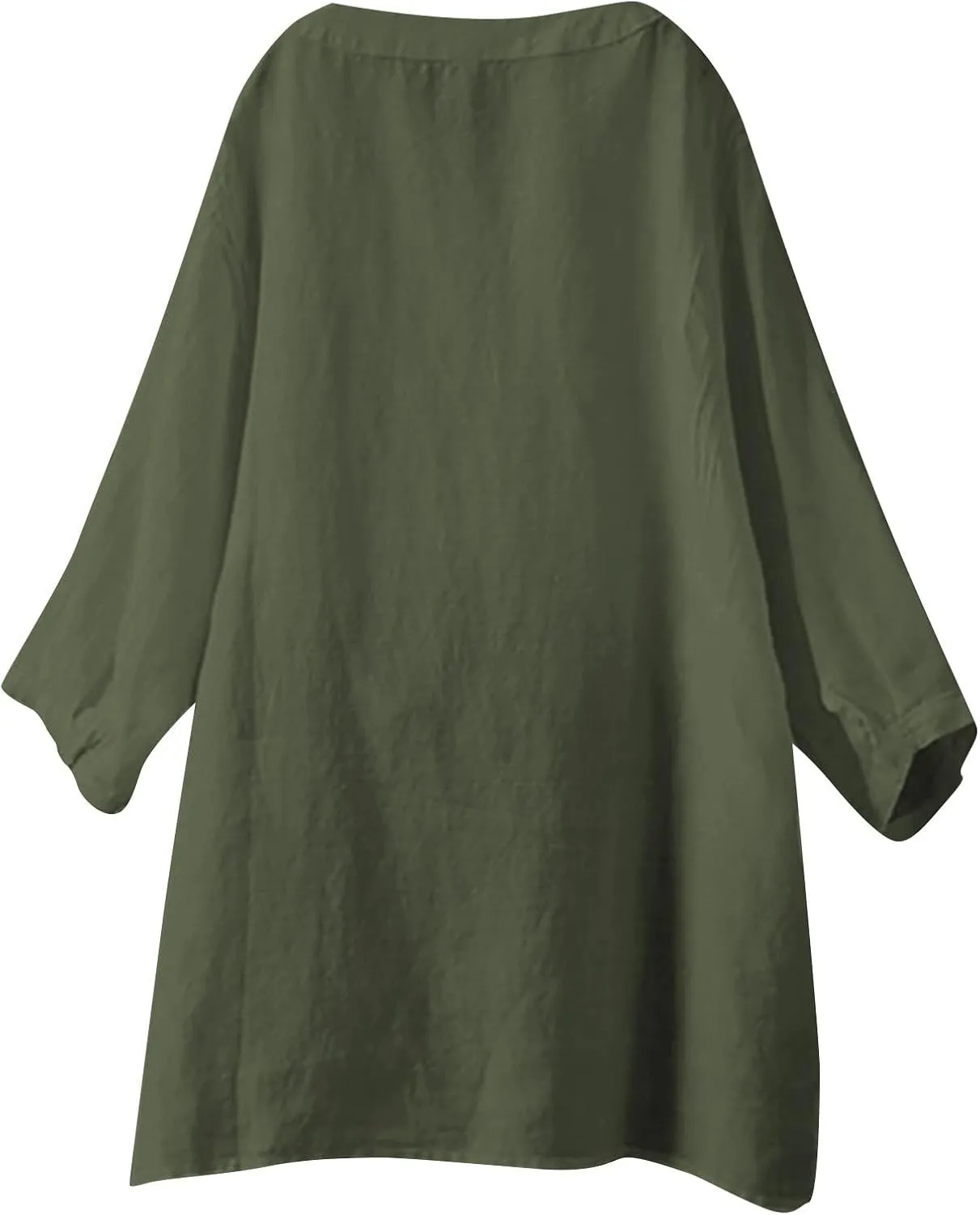 Womens Button Down Shirts Linen Cotton Solid Short Sleeve Blouses V Neck Leisure Top 2025 Summer Oversized Loose