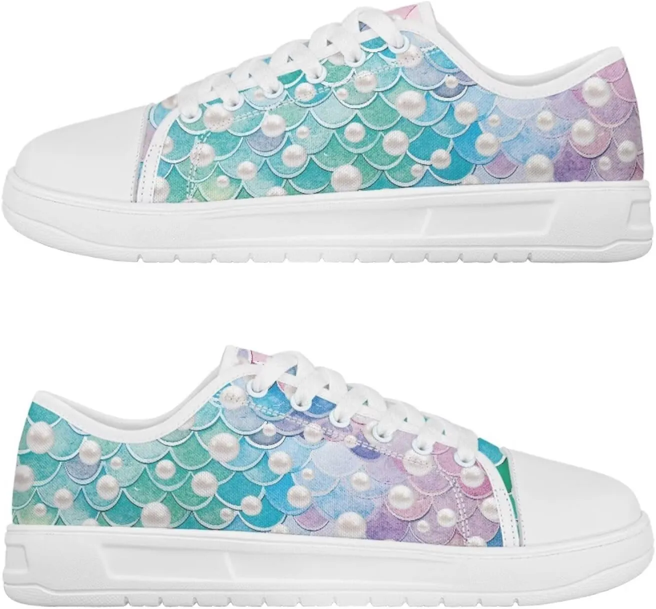 Women's Canvas Sneaker Anti Skid Lightweight Lace Up Casual Shoes Low Cut Slip On Walking Footwear