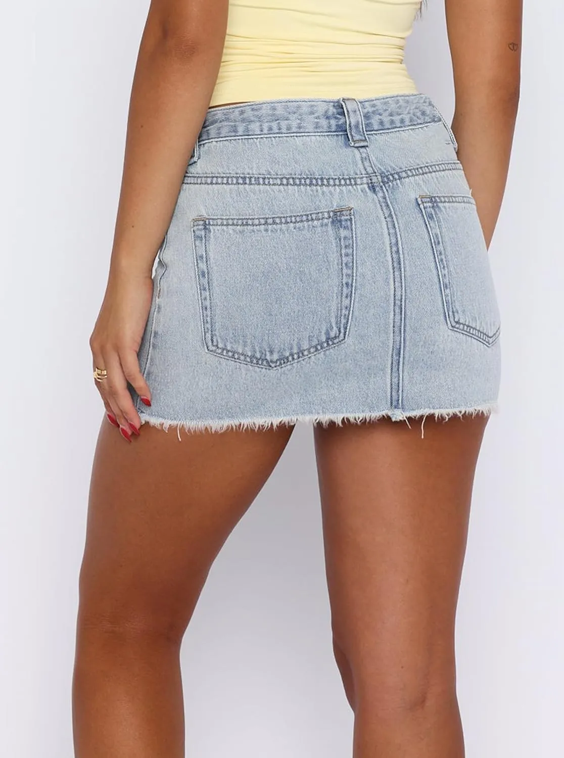 Women's Casual Stretch Denim Mini Skirt