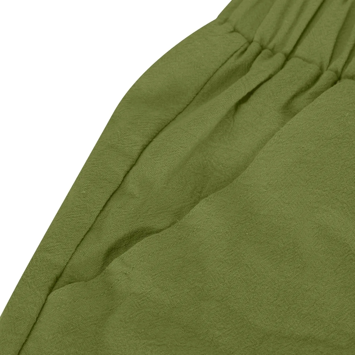 Womens Cotton Linen Harem Pants Lounge Elastic High Waist Trousers Summer Relaxed Fit Pant Solid Comfy Pockets Pants