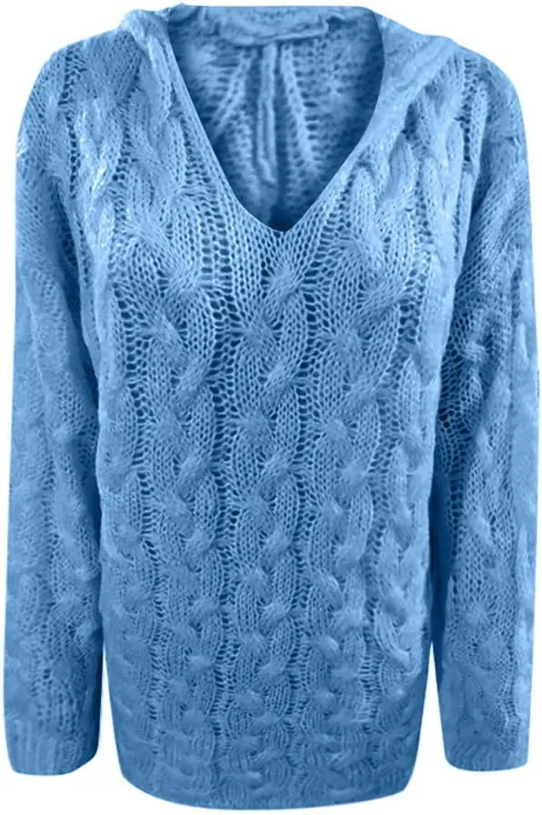 Women's Loose Cut Out Sweaters Chunky Knit Crochet Hollow Out Sweater Casual Oversized Fashion Knitwear Jumper Tops
