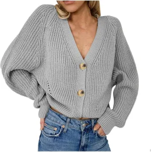 Women's Open Front Cardigan Buttons Hollow Out Cardigan Sweater Casual Soft Drape Fall Cardigan Women's 2024 Fall