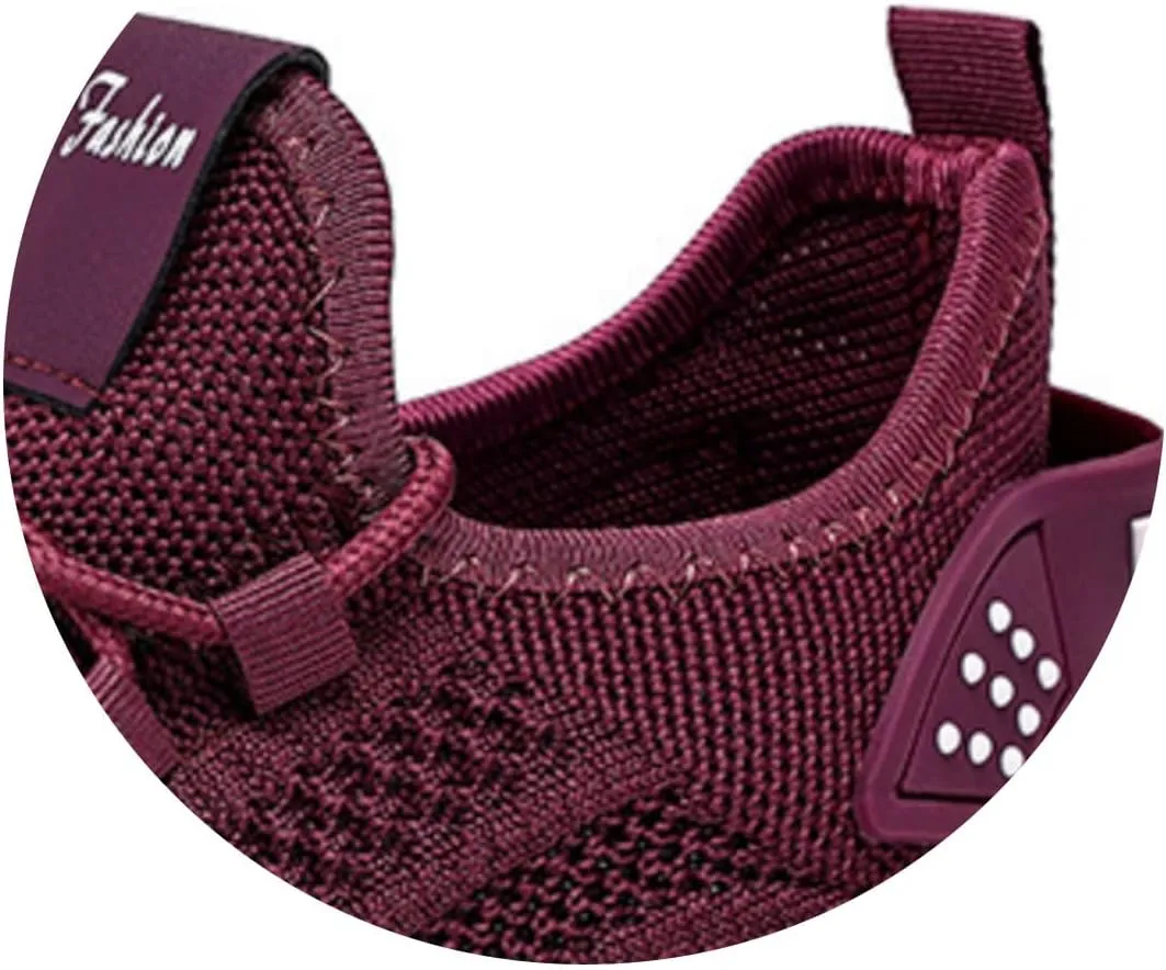 Womens Running Shoes Slip-On Walking Tennis Sneakers Non Slip Ultra Light Breathable Casual Sneakers Comfort Soft Sole Mesh Athletic Sports Shoes